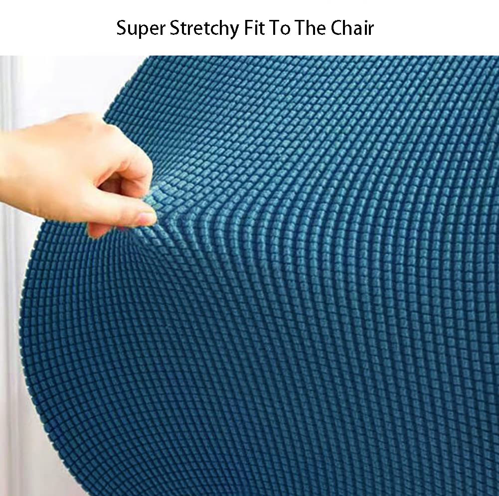 LINGXIYA Solid Color Stretch Chair Cover - Washable Office Chair Slipcover for Swivel, Gaming & Computer Chairs | Protective Cover for Home & Office Use