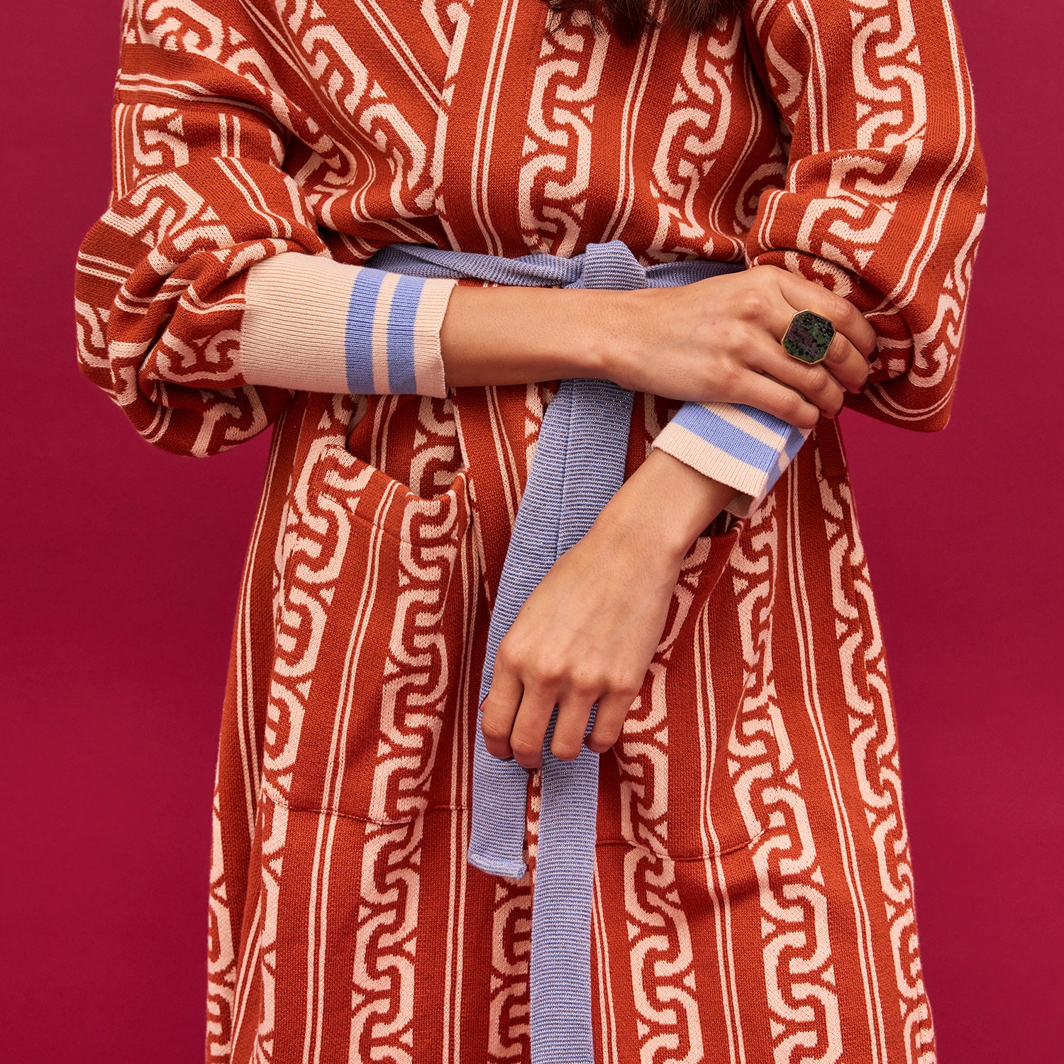 Fidel Jacquard Robe for Women - Luxury Kimono Style Bathrobe with Floral Pattern - Perfect for Spa, Bridal Shower, and Relaxation at Home
