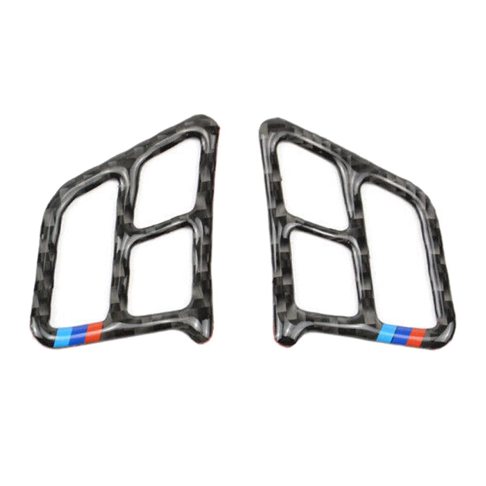 HSHKONG ABS Chrome Steering Wheel Button Frame Cover Trim for BMW 3 Series E90 E92 2005-2012 - Premium Car Interior Decoration Accessories for Enhanced Driving Comfort & Style