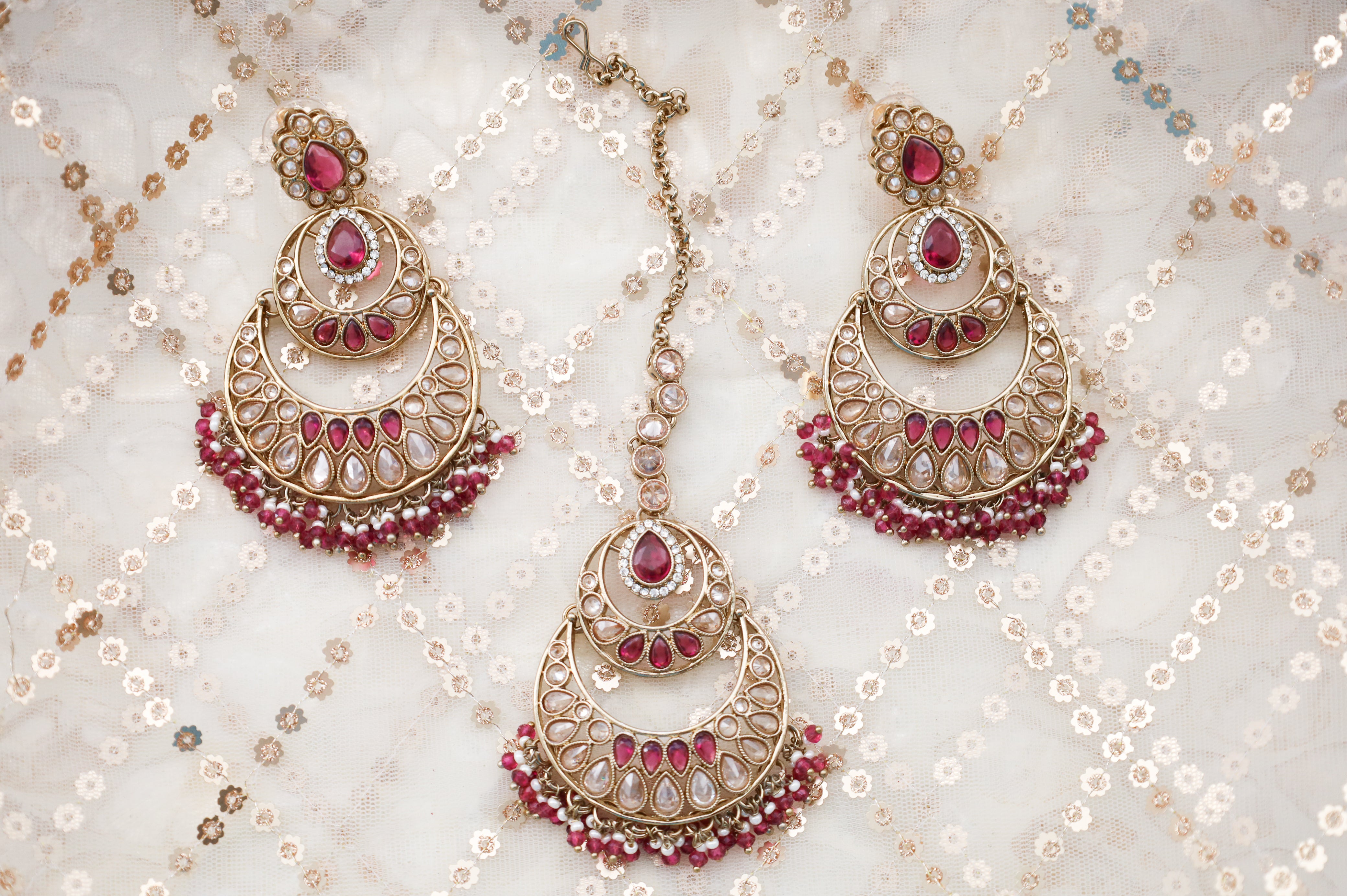 Aashvi Polki Full Set Jewelry - Traditional Indian Kundan Necklace Set with Earrings for Women - Perfect for Weddings, Parties & Festive Occasions