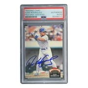 Ivan Rodriguez Autographed 1992 Topps #415 Texas Rangers Rookie Baseball Card - PSA/DNA Certified - Perfect for Collectors & Sports Memorabilia Displays