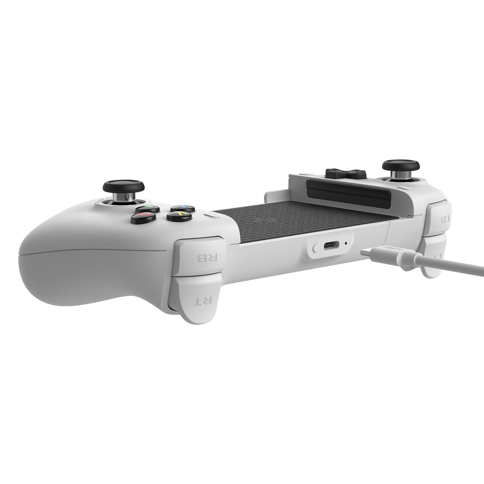 8BitDo Ultimate Wireless Bluetooth Mobile Gaming Controller for iPhone, Android, Switch - White | Ergonomic Design for Cloud Gaming, Steam Link, Xbox Game Pass & Mobile Esports