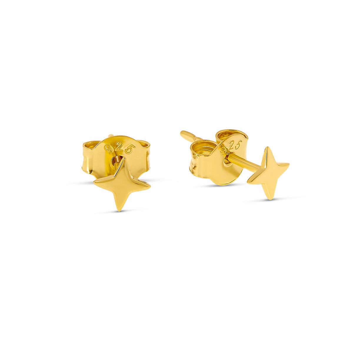 Dainty Sunkiss Stud Earrings - 14K Gold Plated Minimalist Hoop Earrings for Women | Perfect for Everyday Wear, Date Night & Gift Giving