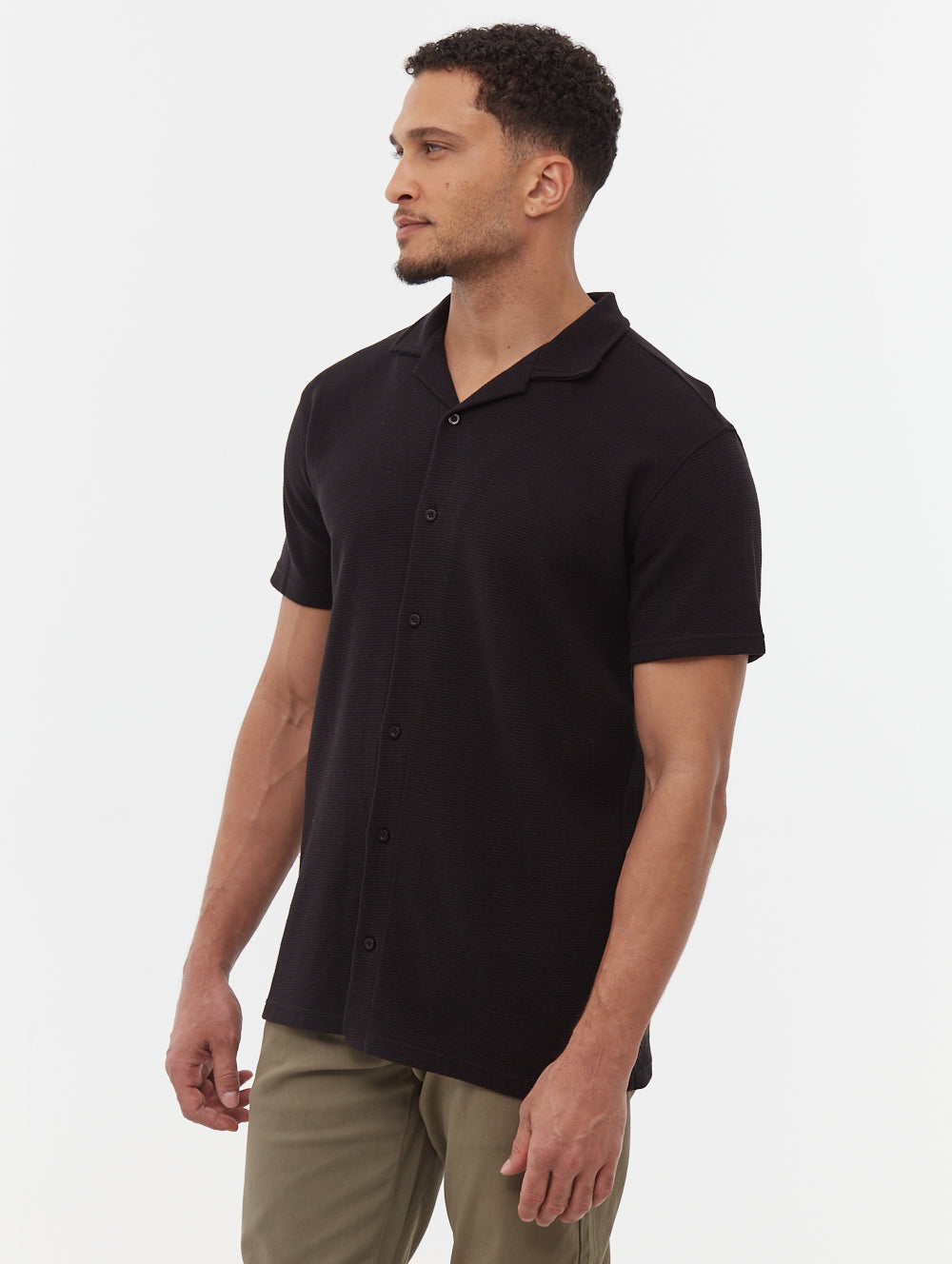 Pilima Men's Short Sleeve Cabana Shirt - Hawaiian Style Beach Shirt, Breathable Linen Blend for Summer Vacation, Pool Party & Tropical Getaway