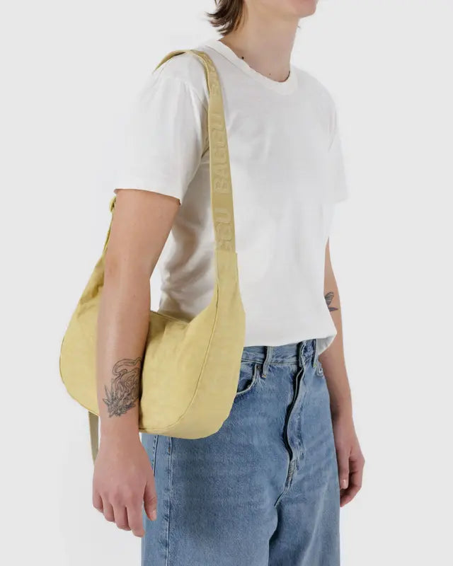 Butter Medium Crescent Bag - Stylish Crossbody Purse for Women, Perfect for Everyday Use, Travel & Shopping