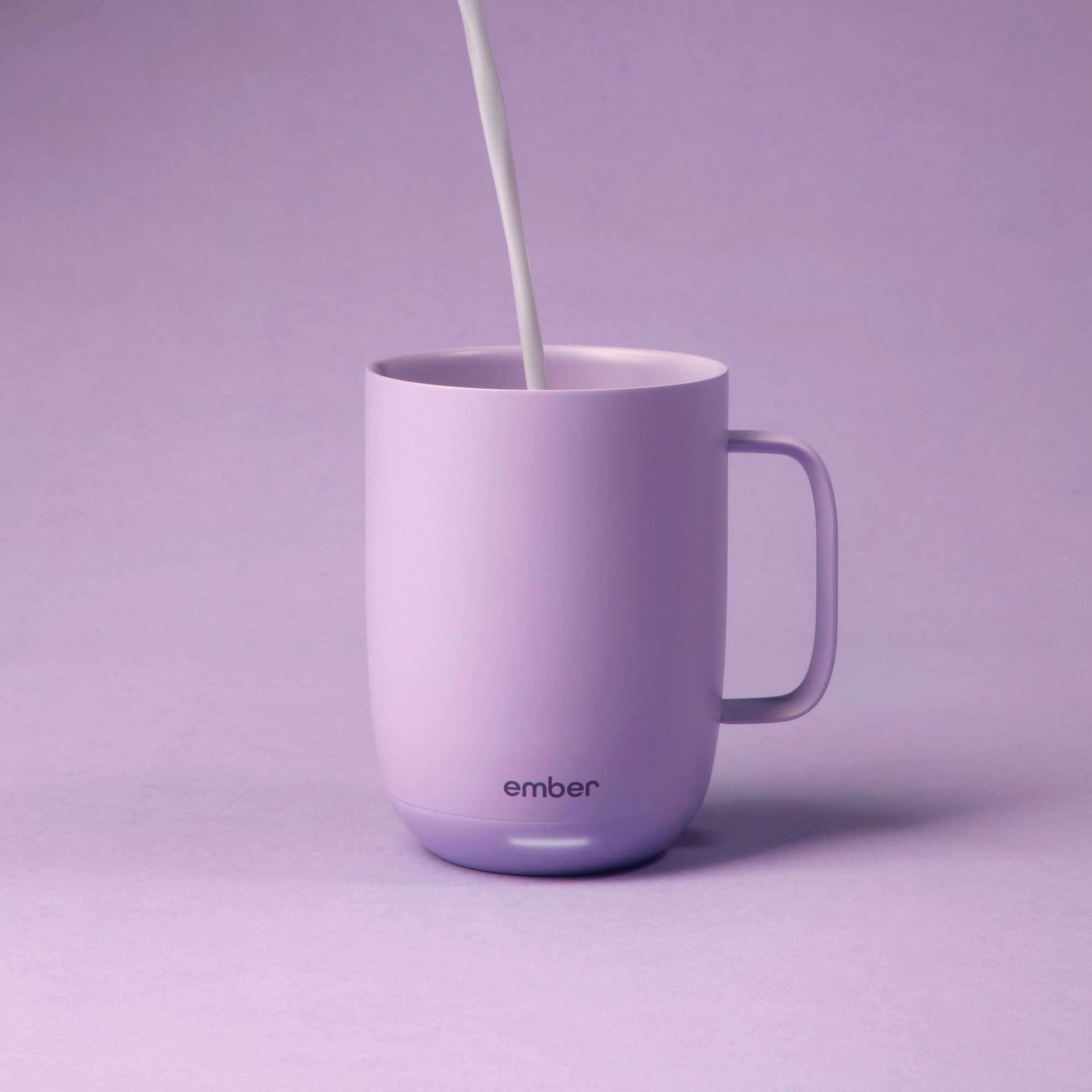 Ember Mug 2 Smart Temperature Control Coffee Mug - 14 oz Stainless Steel Travel Tumbler with App (Lavender) - Perfect for Office, Home & Commuting