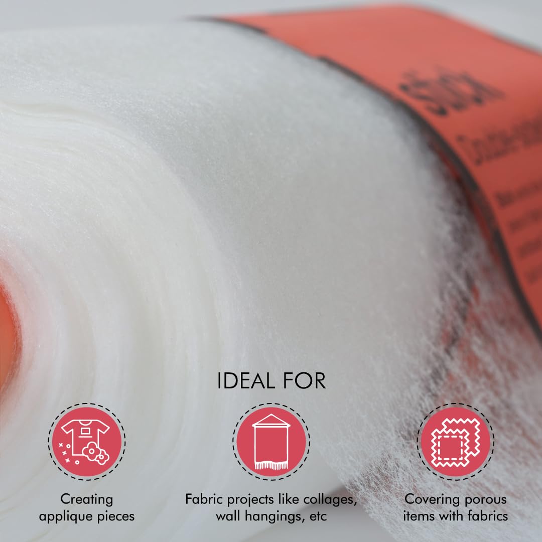 Fairfield Stick Double Sided Adhesive Tape - White 20-Inch x 40 Yards Roll - Heavy Duty Mounting Tape for Home, Office & DIY Projects - Perfect for Hanging Posters, Photos & Wall Decor