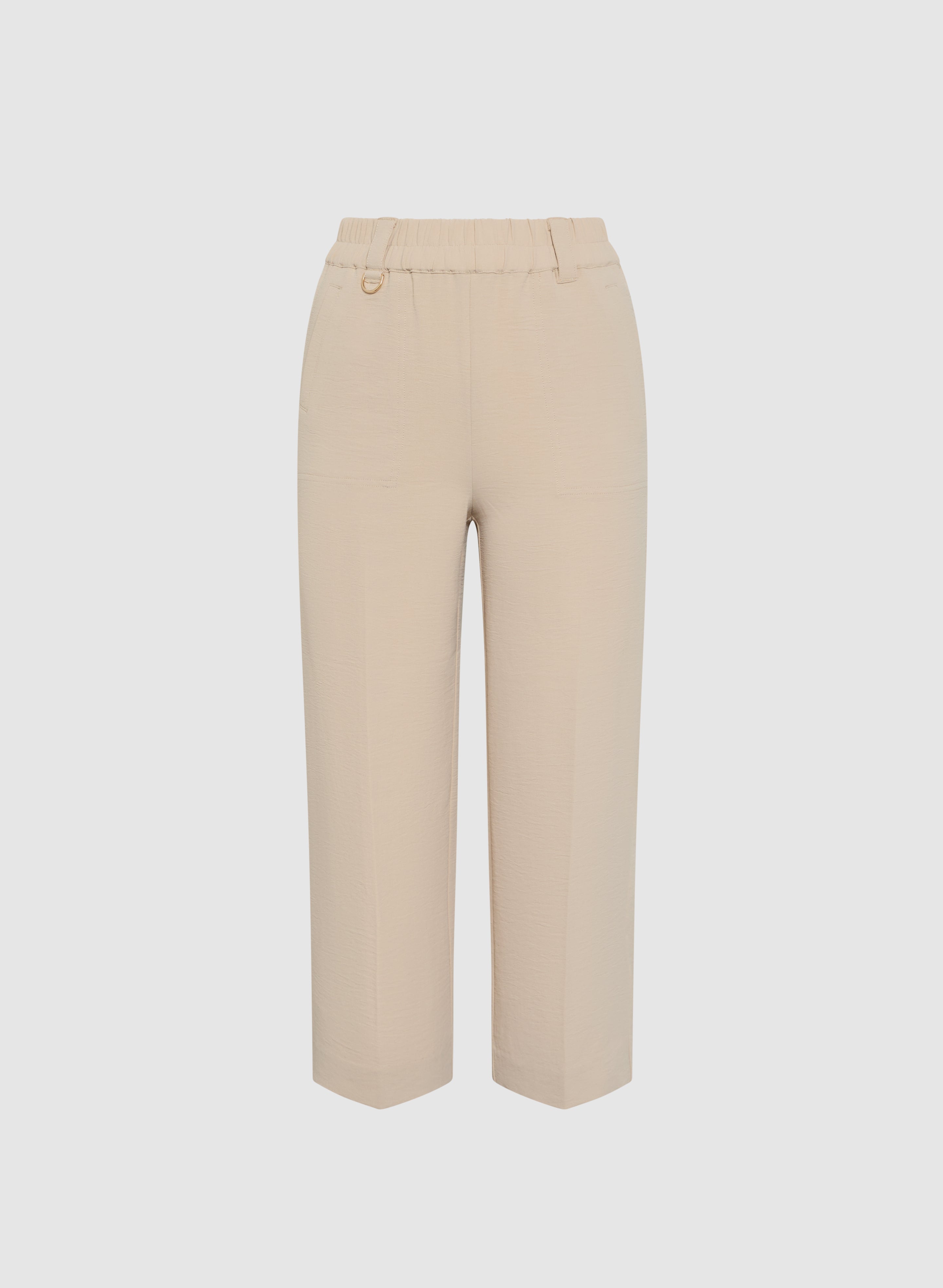 Stylish Crinkle Crepe Culottes for Women - Trendy High Waisted Wide Leg Pants for Casual Wear, Office & Date Night Outfits