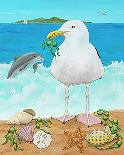 1000 Piece Wooden Jigsaw Puzzle for Adults & Kids - Gull Envy - Educational Brain Teaser Game, Colorful Home Decor Wall Art (30