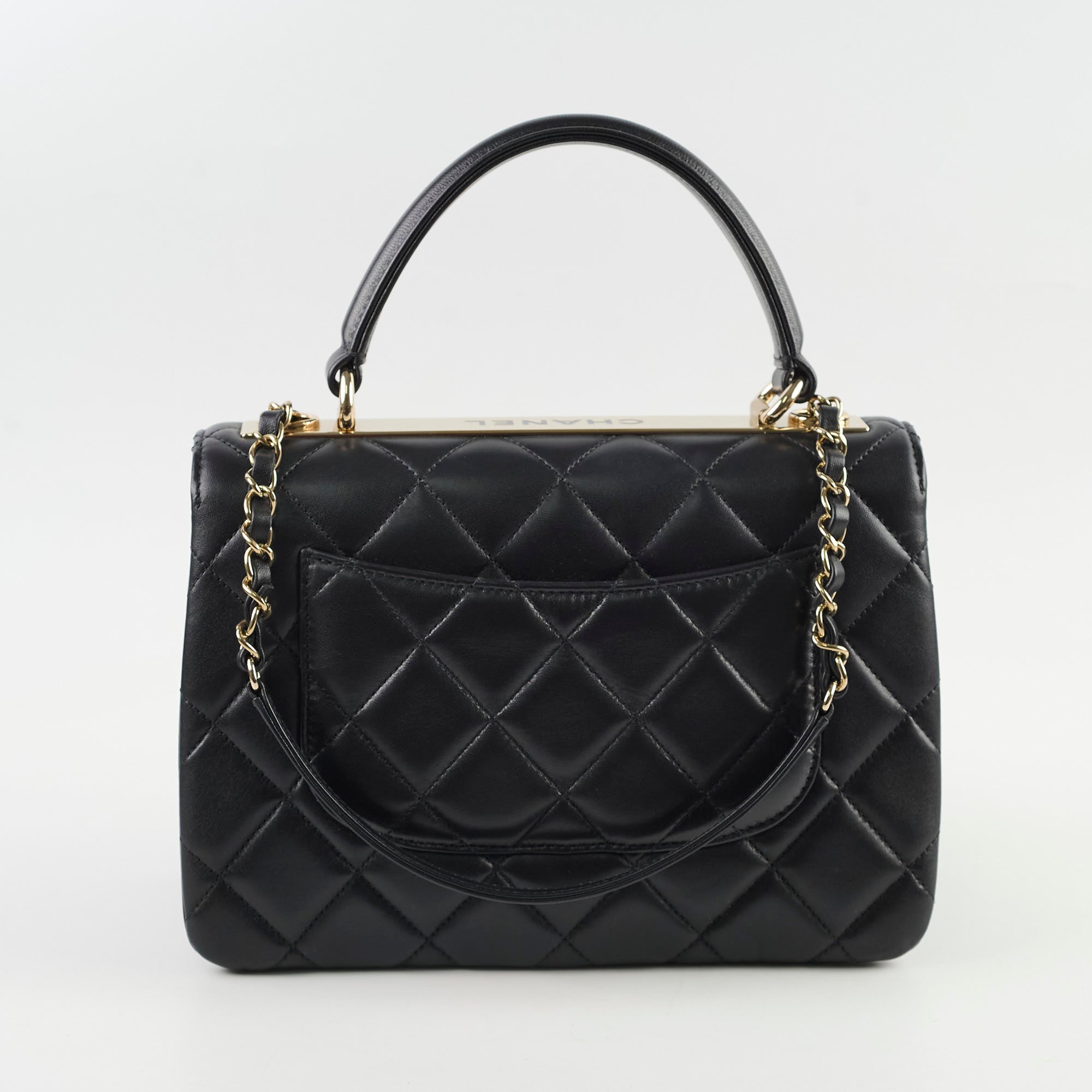 Chanel Trendy CC Small Black Leather Crossbody Bag for Women - Luxury Designer Handbag for Evening Out, Party & Special Occasions