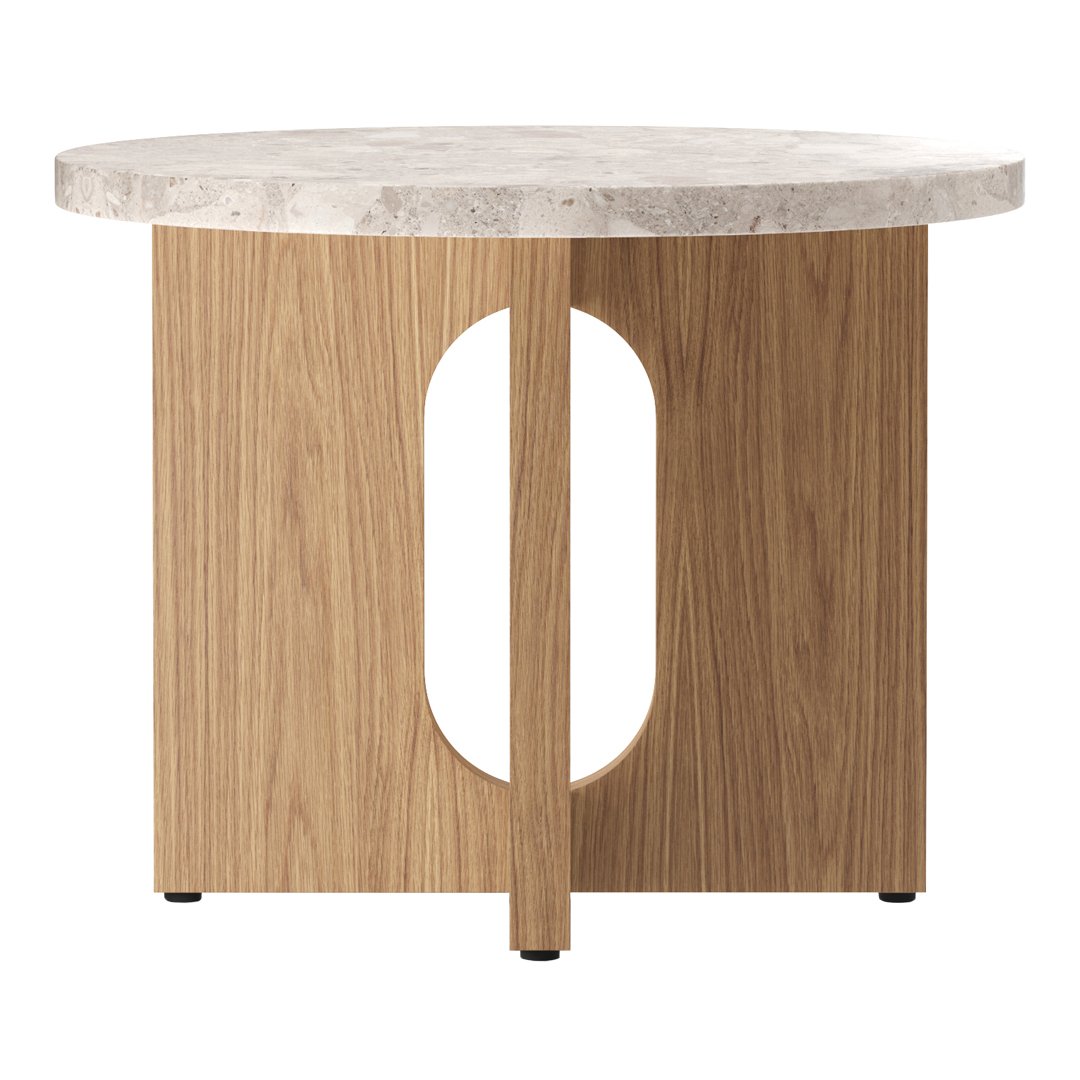 Modern Androgyne Side Table - Minimalist Nightstand, End Table for Living Room, Bedroom, or Office - Stylish Small Accent Table with Sturdy Metal Frame