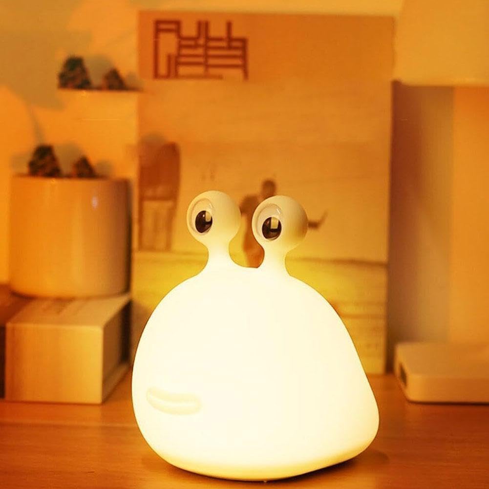Cute USB Rechargeable Slug Bug Night Light with Timer - Cartoon Eye Protection LED Lamp for Nursery, Dorm Room & Breastfeeding | Portable Animal-Themed Decor for Kids Bedroom and Cozy Spaces