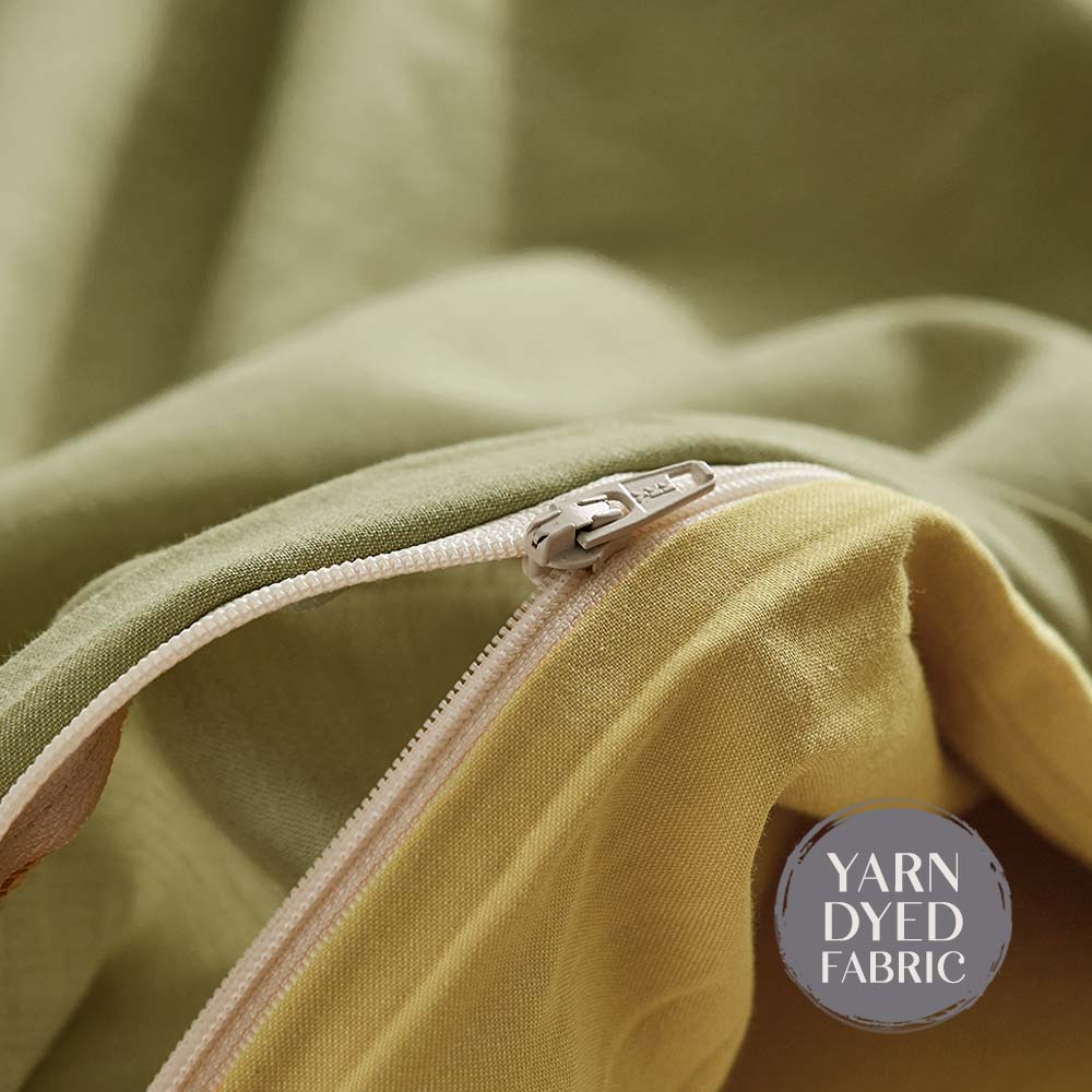 Premium Yellow Duvet Cover Set - King Size Bedding with Pillowcases, Soft & Breathable Cotton - Perfect for Master Bedroom, Guest Room, or Cozy Home Decor