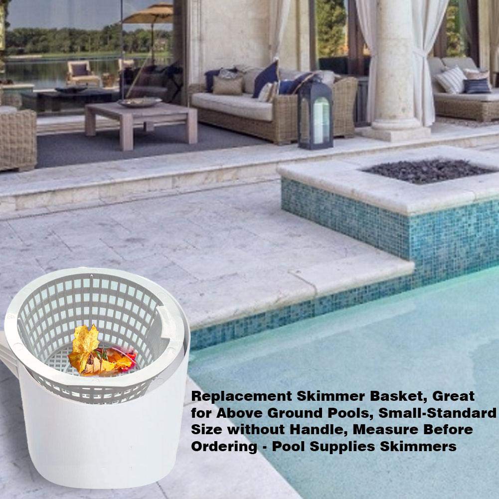 Premium Pool Skimmer Basket - Removable Mini Replacement Filter Strainer for Swimming Pools | Durable Plastic Construction | Easy Maintenance & Cleaning | Perfect for In-Ground & Above-Ground Pool Skimmers (No Handle Included)