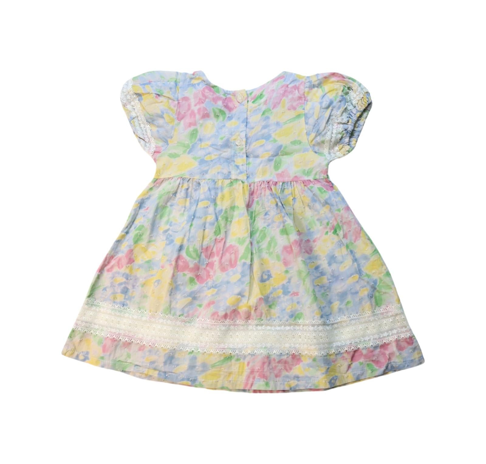 Aosta Short Sleeve Cotton Dress for Girls 3T 4T - Casual Summer Outfit for Playdates & Outdoor Activities