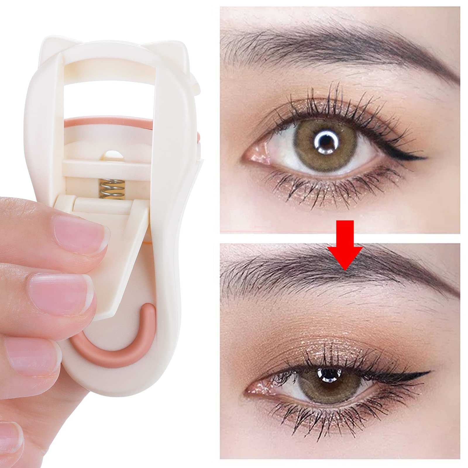 Sibba 2-Piece Professional Eyelash Curler Set with Corner Curler - Long Lasting Lash Lift for Women & Girls - Perfect for Daily Makeup, Wedding & Special Occasions