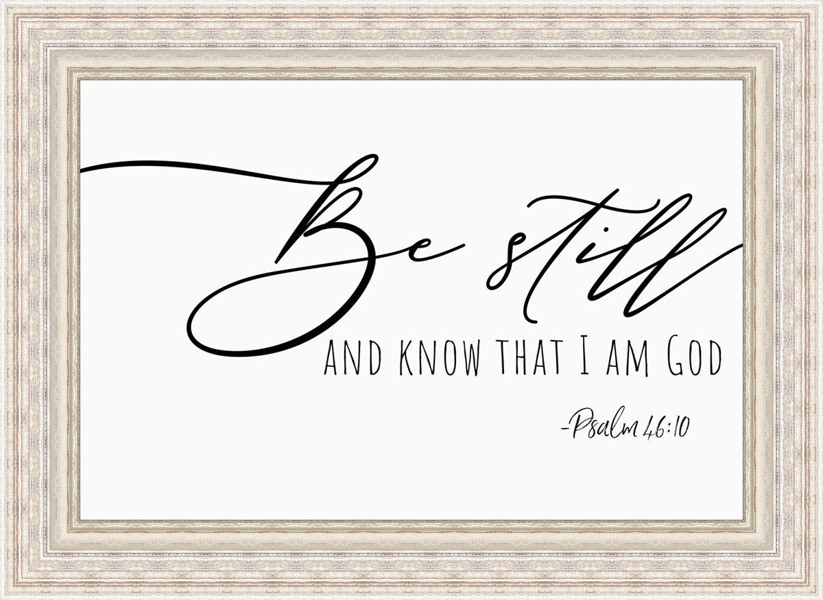 Be Still By Paige Tilly - Inspirational Wall Art Decor for Home & Office - Perfect for Living Room, Bedroom or Gift Giving