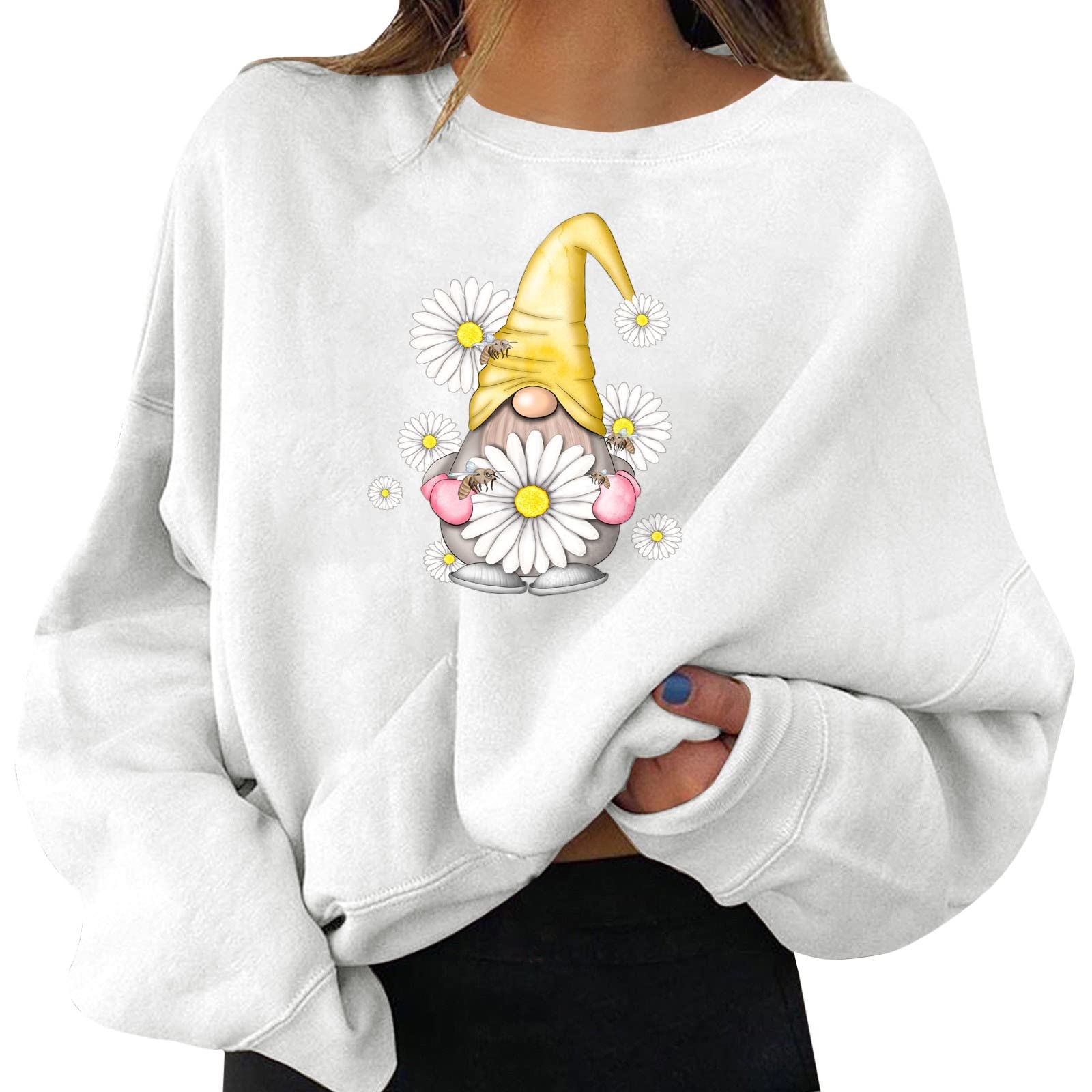 Women's Halloween & Christmas Graphic Print Hoodie Sweatshirt - Cozy Pullover with Fun Designs for Women | Perfect for Holiday Parties, Casual Wear & Gifts