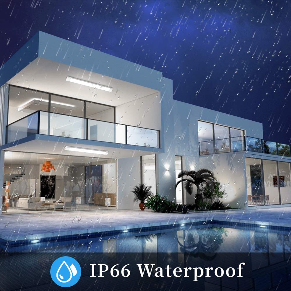 4FT LED Ceiling Light Fixture 5000K Daylight, 36W 3600 LUX IP66 Waterproof LED Shop Light for Garage, Closet, Under Cabinet - Bright Work Light for Hallway, Warehouse & Commercial Spaces