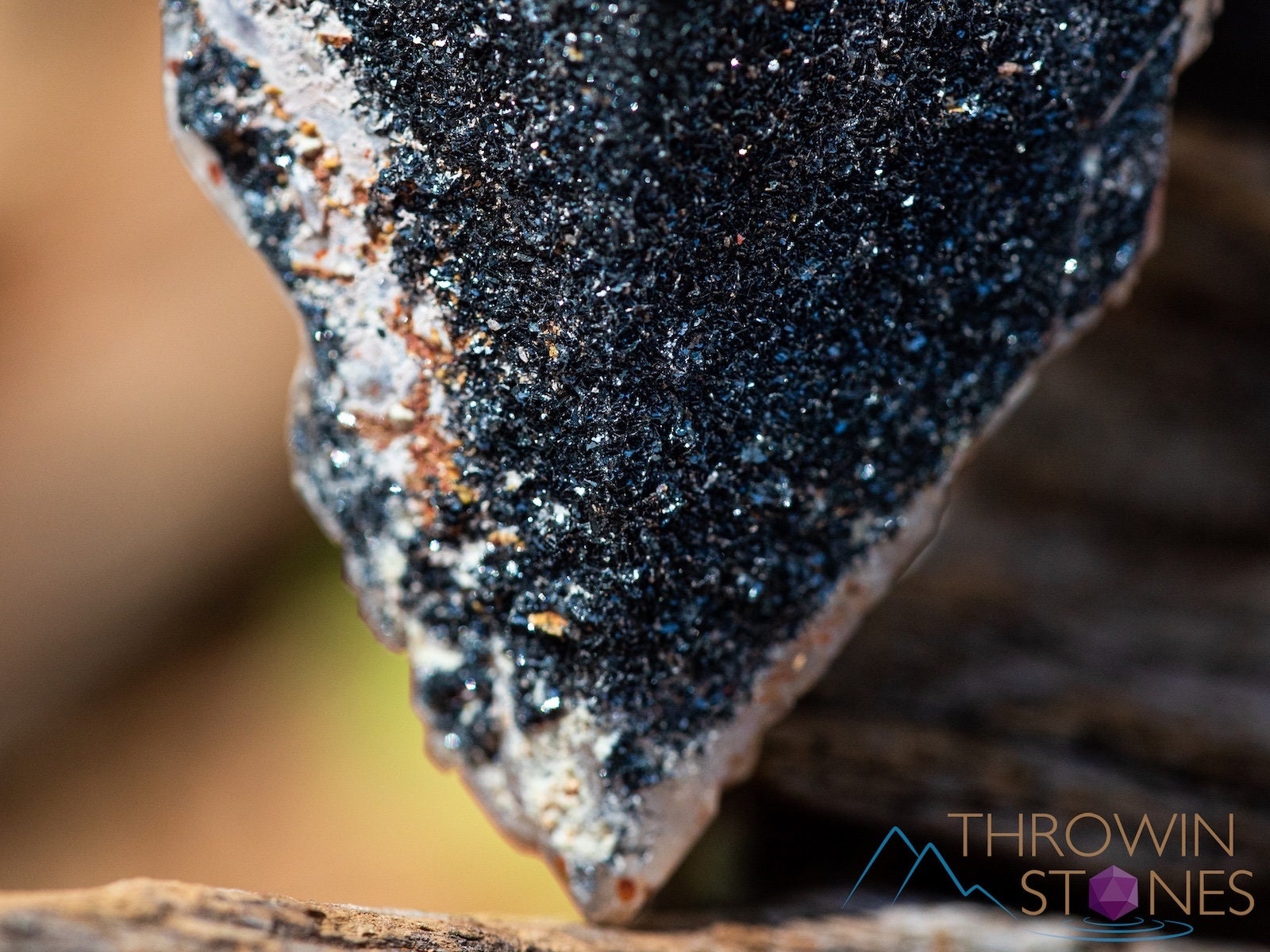 Natural QUARTZ Raw Crystal Point with HEMATITE - Healing Stone for Meditation, Reiki, Chakra Balancing | Unique Housewarming Gift & Spiritual Home Decor | Raw Crystals and Stones Collection (39913)