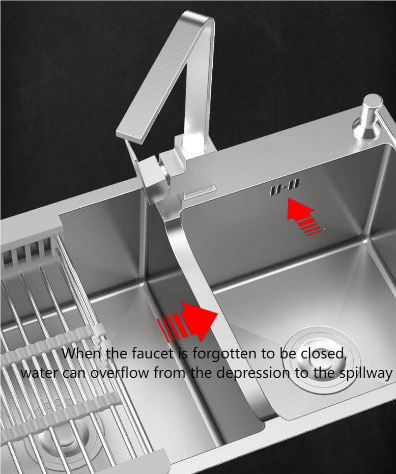 30.7x16.9 Inch 18 Gauge Stainless Steel Double Bowl Kitchen Sink - Topmount/Drop-in Design with Accessories (Silver) | Perfect for Modern Kitchens, Restaurants & RV Remodels