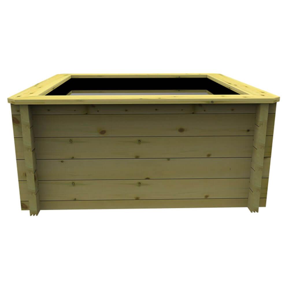 Premium 2m x 2m Wooden Garden Pond Kit by The Garden Timber Company - Perfect for Outdoor Landscaping, Backyard Water Features & Koi Fish Ponds
