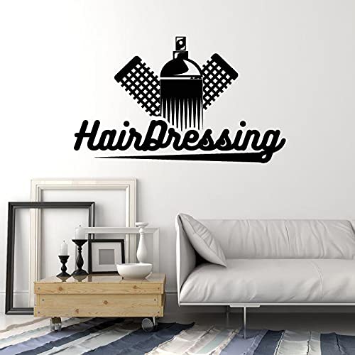 VVWV Beauty Salon Wall Sticker - Hair Dressing, Makeup & Nail Art Decal for Barbershop, Massage Spa (45x30cm) - Perfect for Salon Decor, Waiting Area & Dressing Room Inspiration