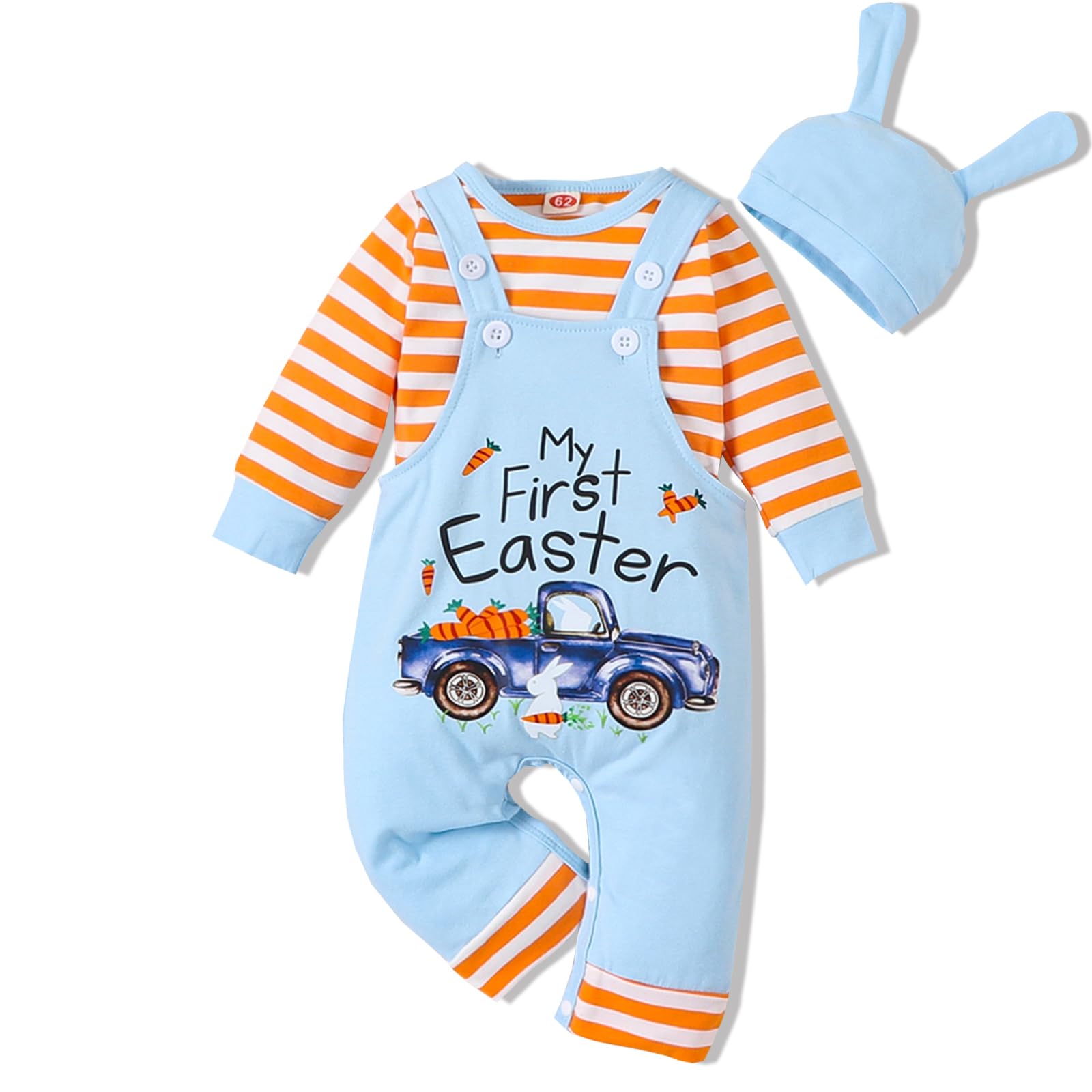 VINUOKER 3-Piece Baby Boy Easter Outfit Set - My 1st Easter Clothes for Boys | Perfect for Easter Sunday, Photo Shoots & Family Gatherings