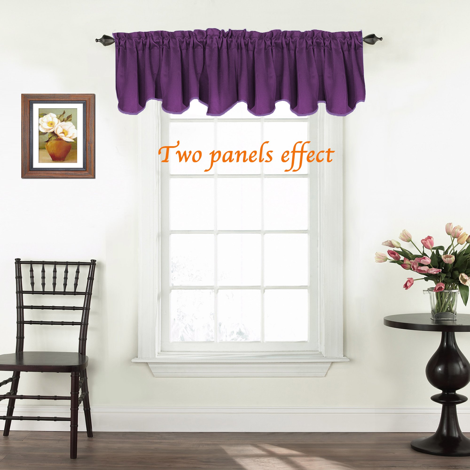Blackout Window Valance Curtains - 52