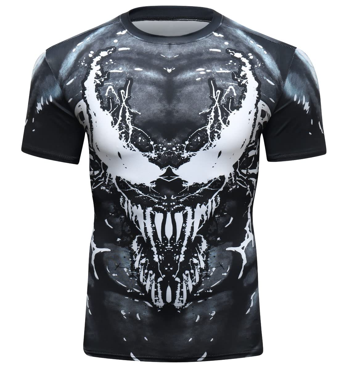 Men's Cooling Compression Shirt - Short Sleeve Moisture Wicking Base Layer Top for Workout & Sports | Breathable Quick Dry Athletic T-Shirt for Running, Gym & Outdoor Activities