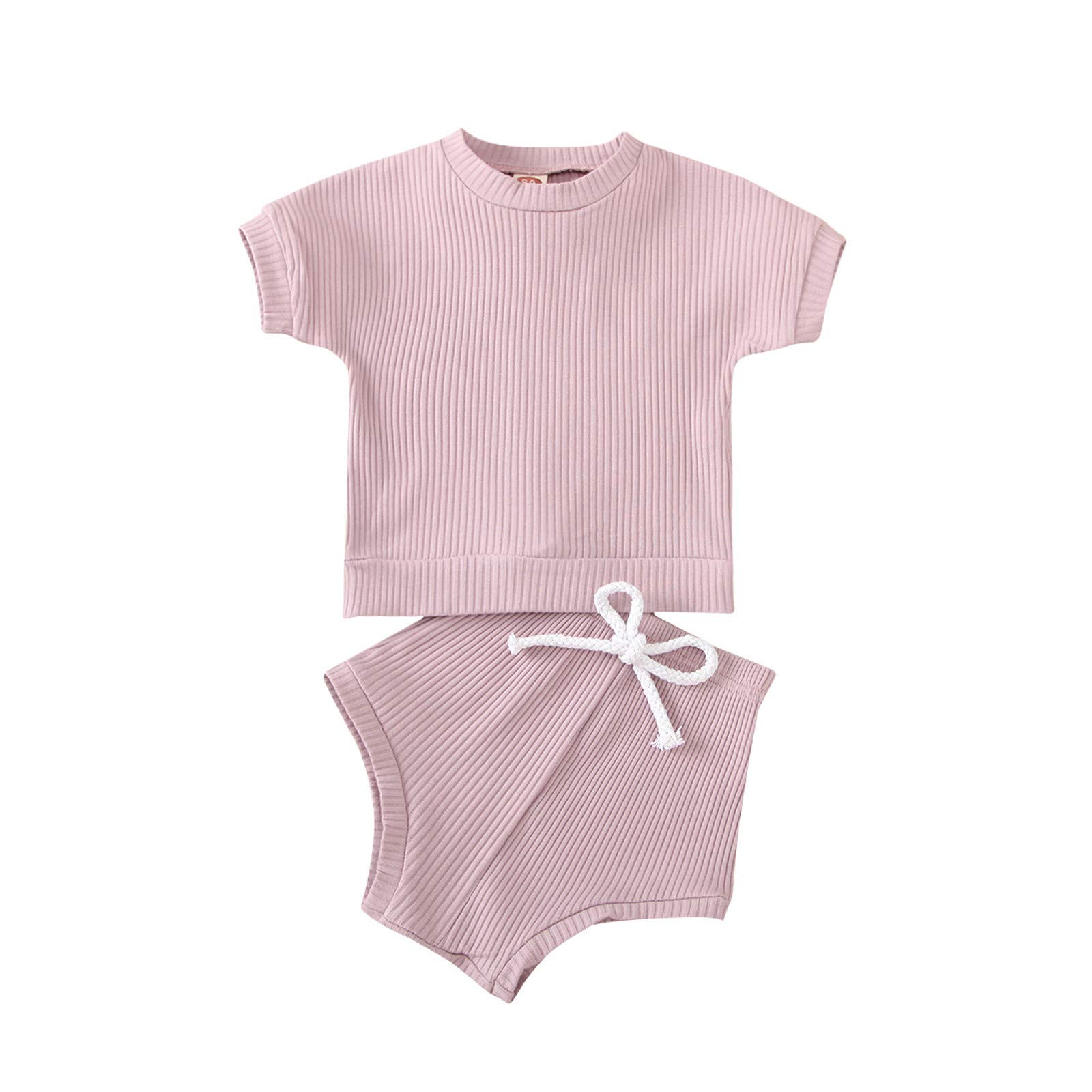 New Year's Baby Outfit Set - Ribbed Stitch Tops & Shorts for Infant Boys & Girls | White Dress Shirts for Toddlers | Perfect for Holiday Photos, Birthday Parties & Family Gatherings