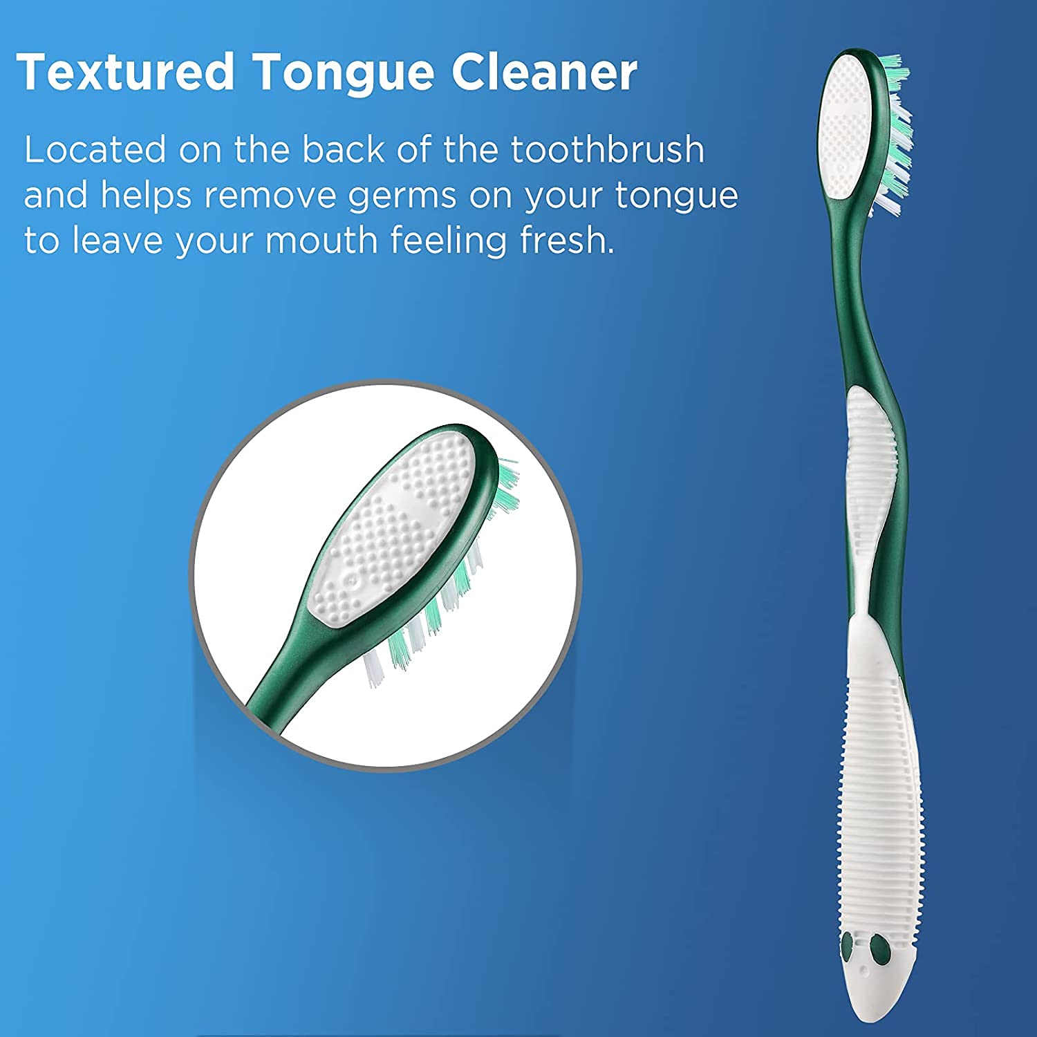Firm Toothbrushes for Adults with Cross Hard Bristles - Pack of 6 | Ideal for Deep Cleaning, Gum Health & Travel Use