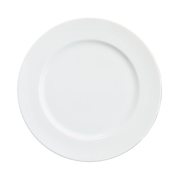 Alani 025201 12.25-Inch Round Dinner Plates - Set of 12 - Durable Porcelain Plates for Restaurants, Catering & Home Dining - Microwave & Dishwasher Safe