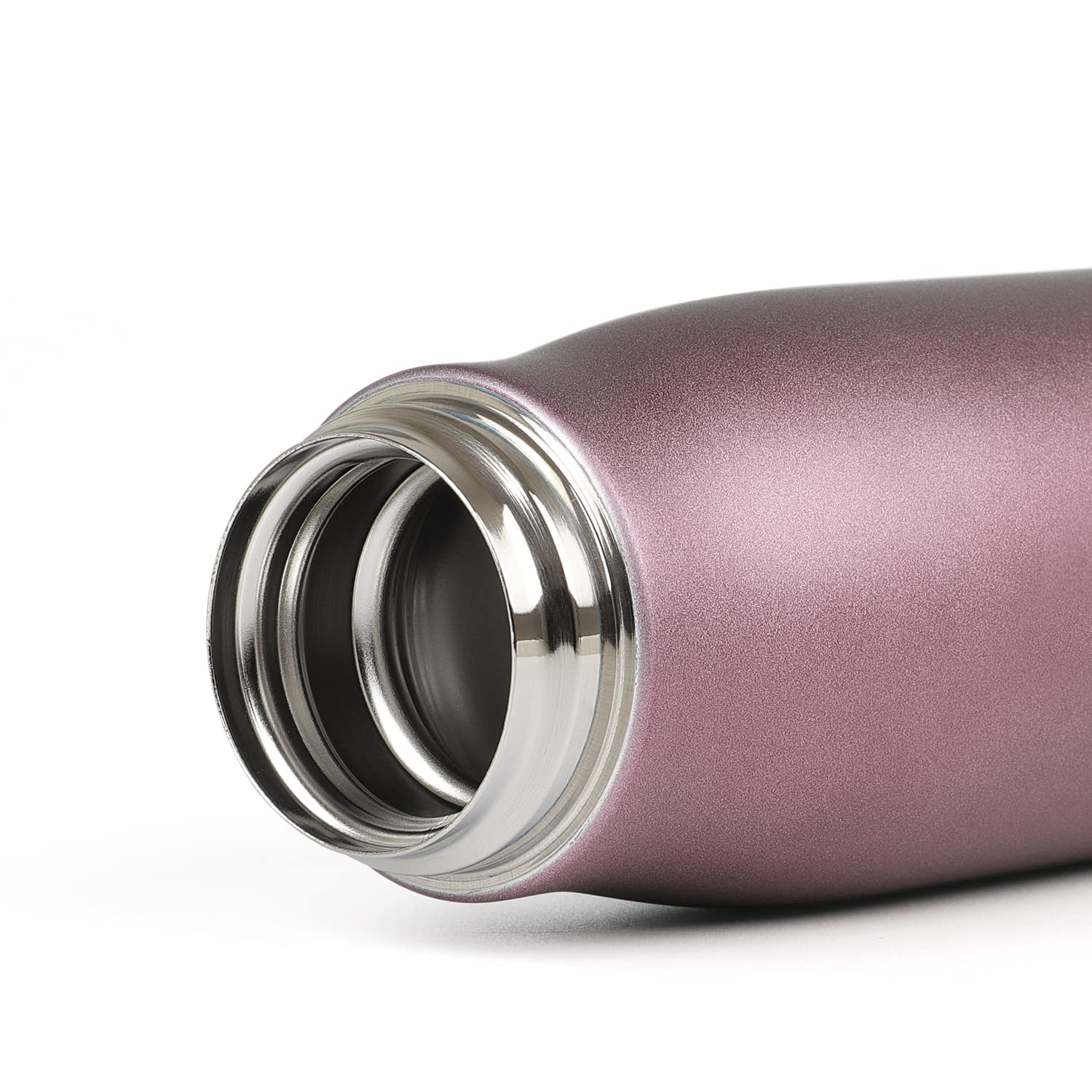 Insulated Stainless Steel Water Bottle with Leak-Proof Lid | 17oz Vacuum Flask for Gym, Hiking & Travel | Reusable Metal Thermos in Pink