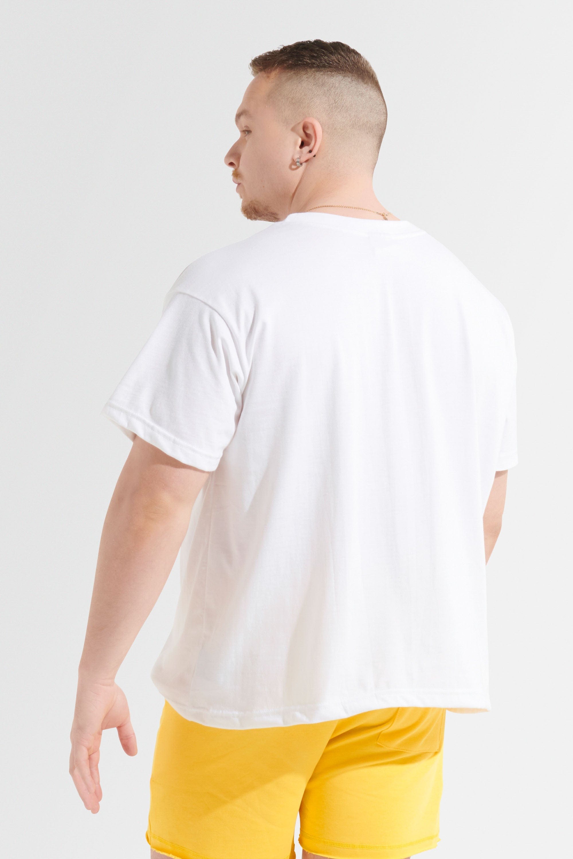 Oversized T-Shirt for Women - Soft Cotton White Tee - Loose Fit Casual Shirt for Streetwear, Lounge & Everyday Outfits
