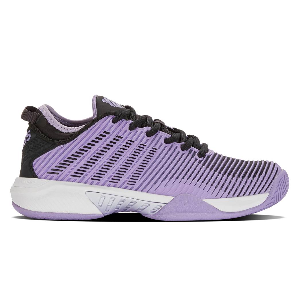 K Swiss Hypercourt Supreme Women's Tennis Shoes - Lightweight Comfort for Court Performance (Purple/Black) | Perfect for Tennis, Pickleball & Casual Wear