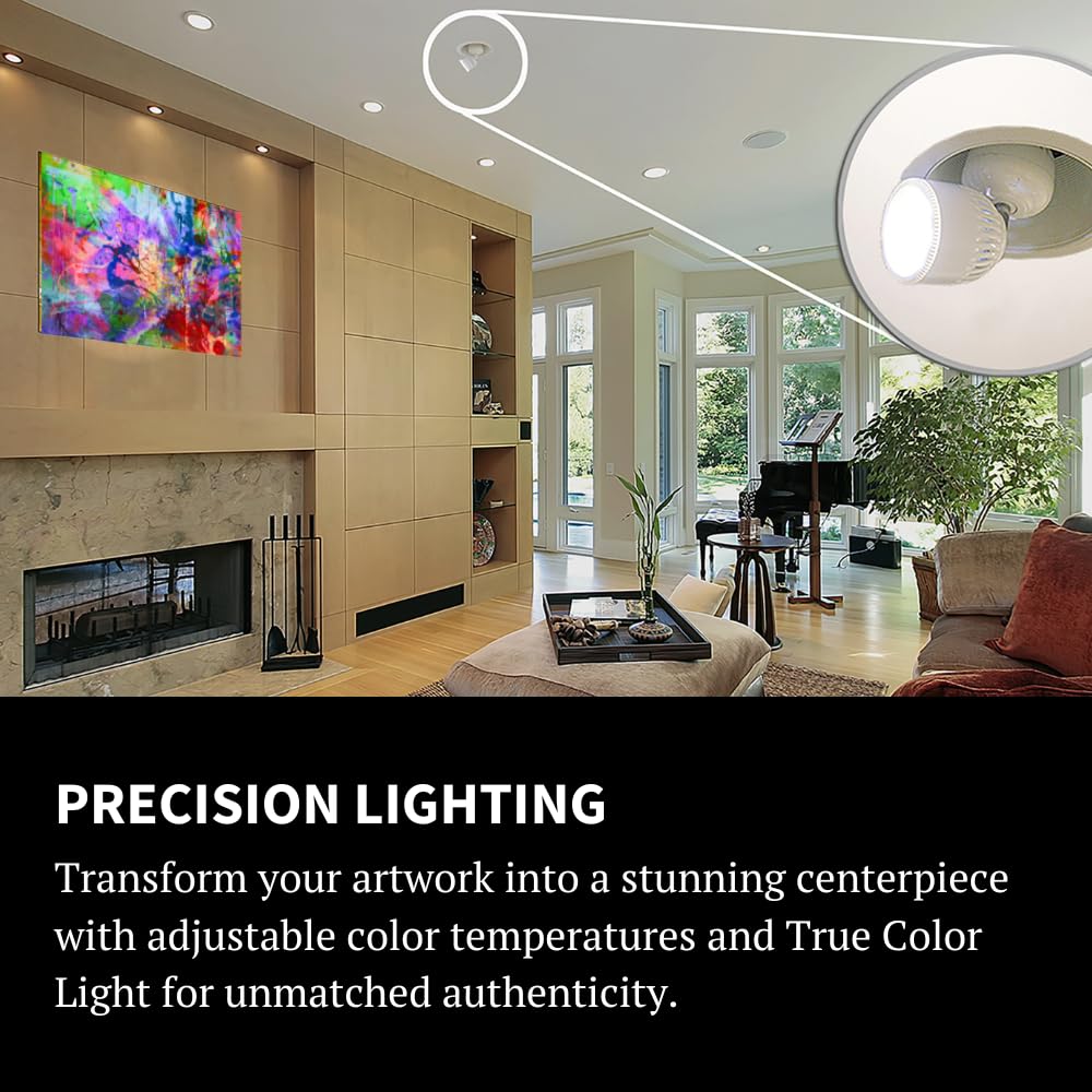Method Lights ML-Direct Plus Screw-in LED Picture Light - Dimmable Art Lighting for Home Improvement, Gallery & Studio Decor | Perfect for Displaying Paintings, Photos & Wall Art