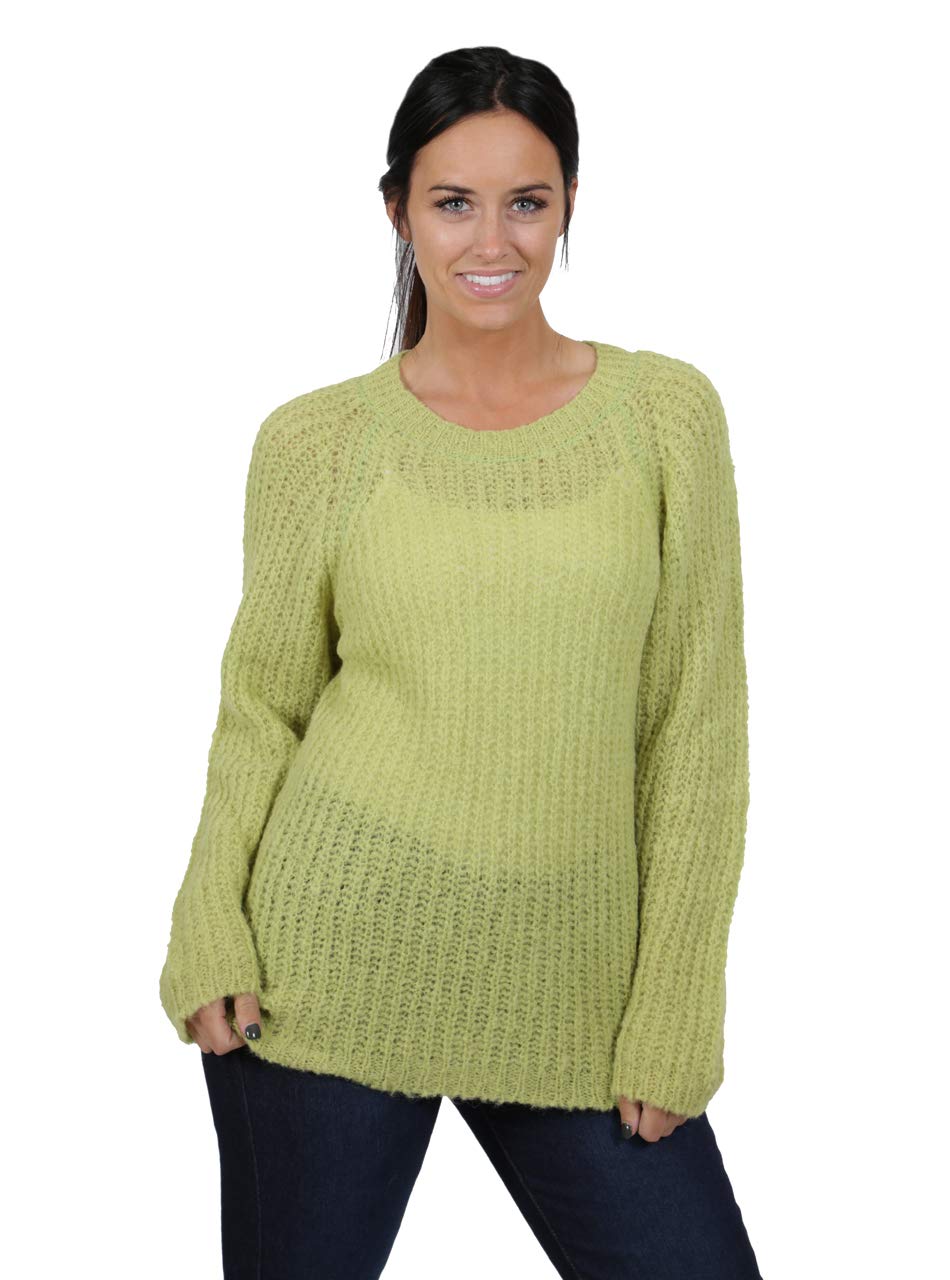 Inca Fashions Women's Cotton Candy Pullover Sweater - Soft Cozy Knit Sweatshirt for Casual Wear & Fall Fashion