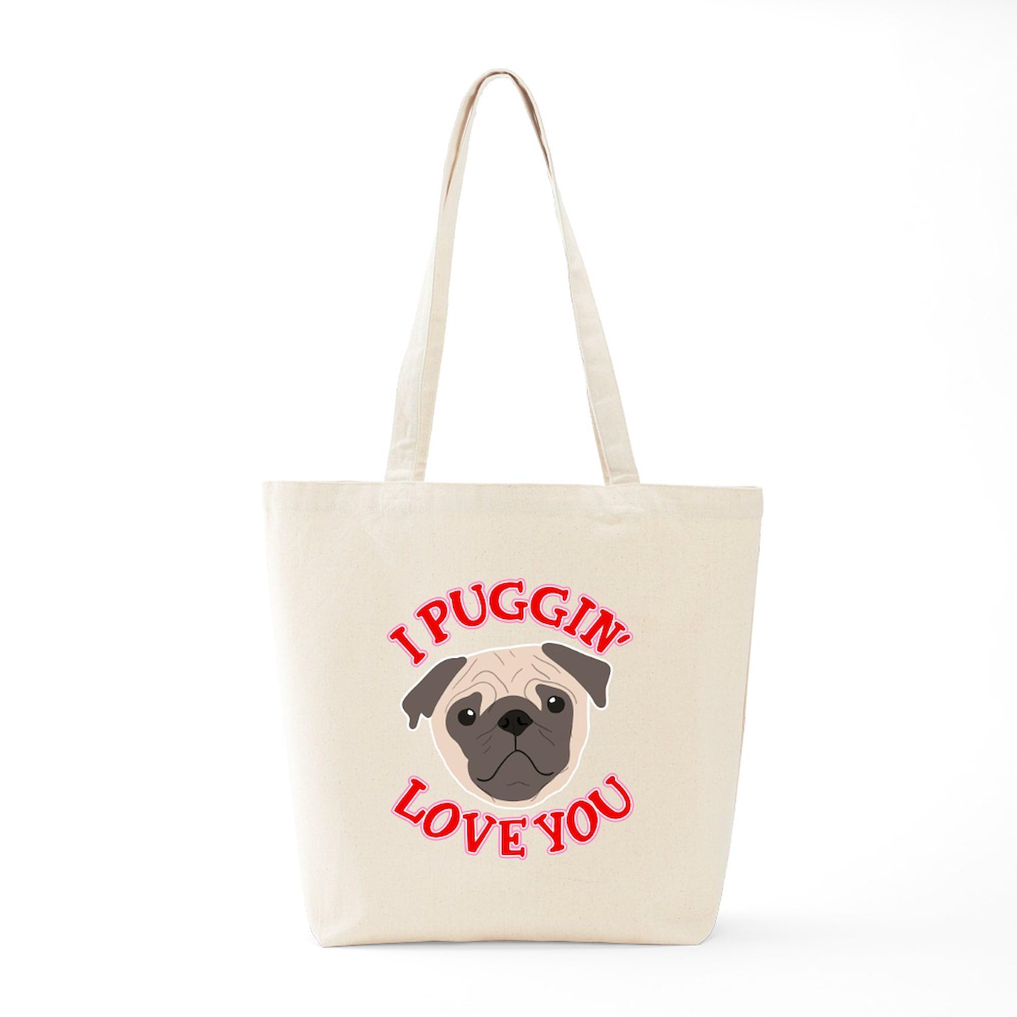 Pug Lover's Canvas Tote Bag - Natural Reusable Shopping Bag for Groceries, Beach & Daily Use | Cute Dog Gift Idea