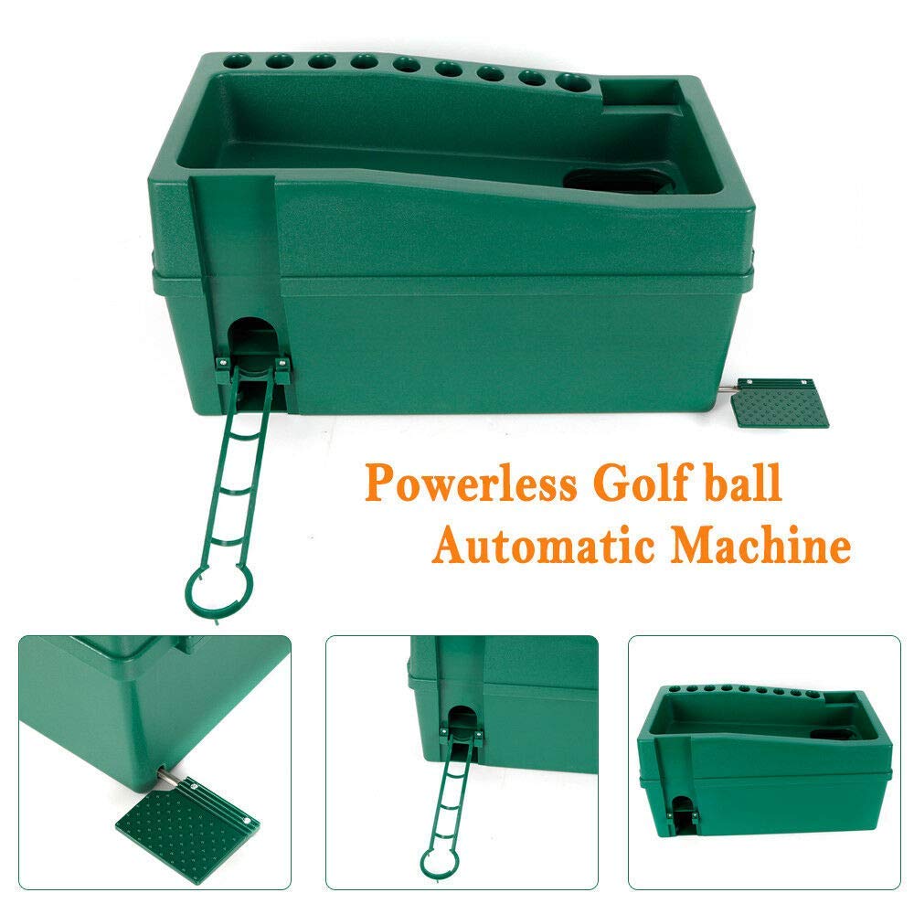 CNCEST Ethedeal Automatic Golf Ball Pitching Machine | Golf Ball Dispenser for Practice | No Electricity Required | Perfect for Driving Range & Backyard Training