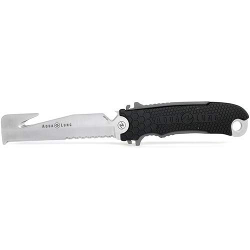 Aqua Lung Big Squeeze Dive Knife - Professional Scuba Diving Knife for Underwater Safety and Cutting Ropes | Perfect for Scuba Divers, Snorkelers and Water Sports Enthusiasts