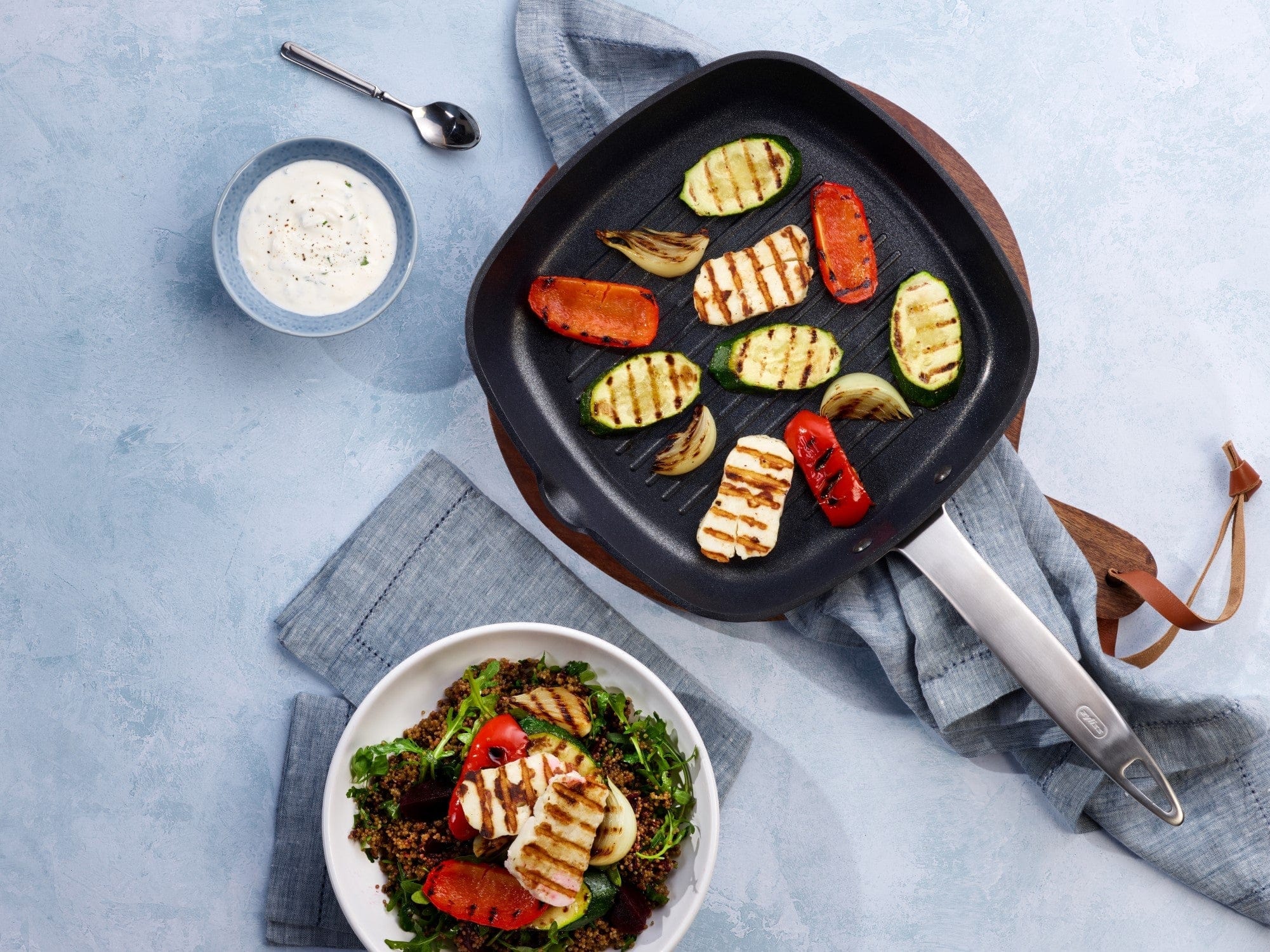 Zyliss Ultimate Pro Hard Anodized Nonstick 10-Inch Grill Pan for Indoor & Outdoor Cooking - Perfect for Grilling Steaks, Vegetables, and Burgers on Stovetop or Camping