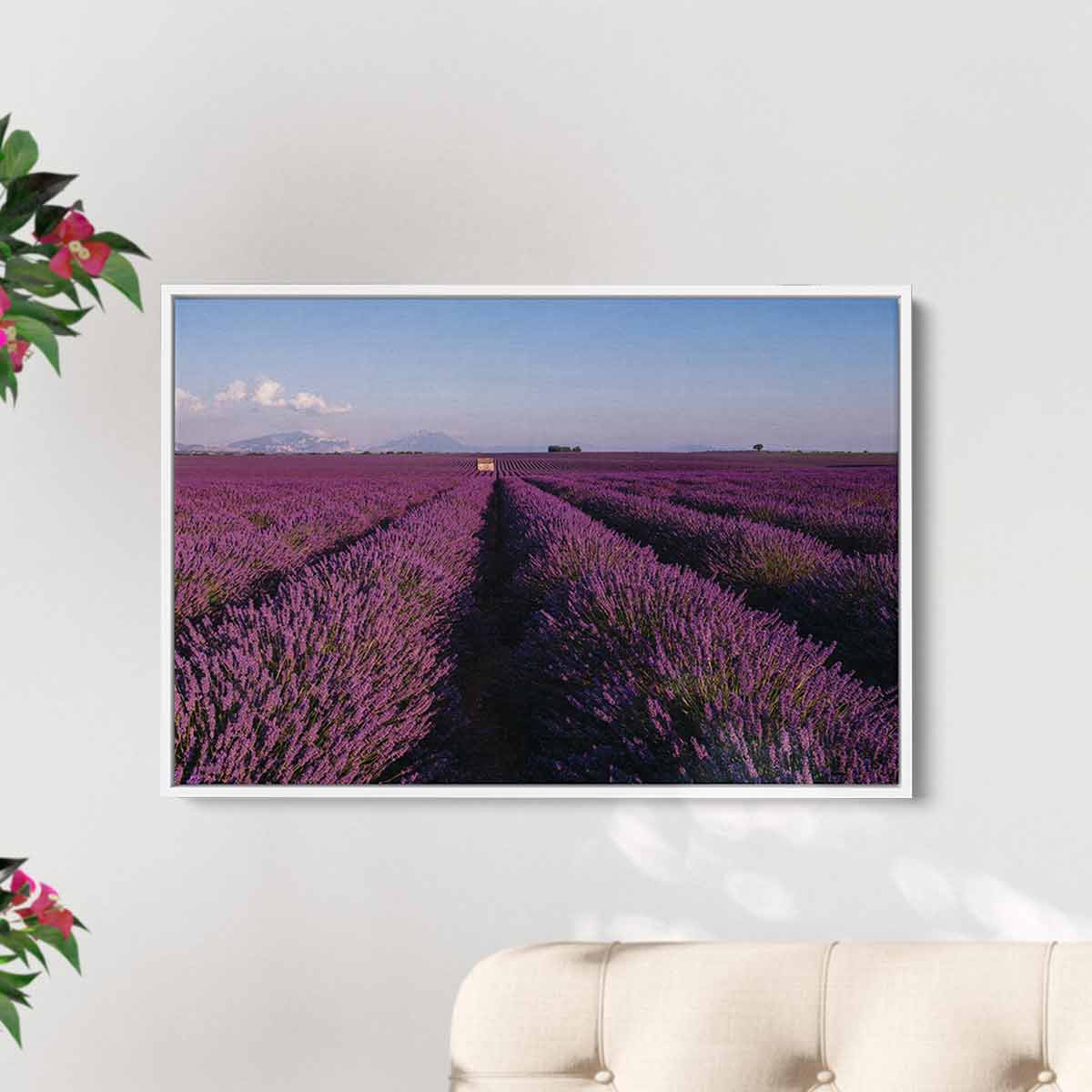 Purple Lavender Field Wall Art Canvas Print - 1284 Size - Home & Office Decor - Perfect for Living Room, Bedroom, or Office Wall Decoration