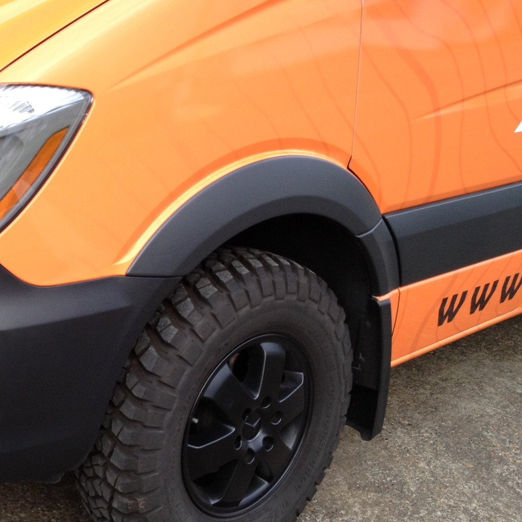 Terrawagen Sprinter Front Flare Kit for 2007-2018 Mercedes Sprinter Vans | Off-Road Protection & Style Upgrade | Perfect for Camping & Adventure Vehicles