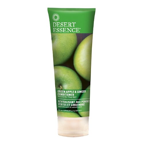 Desert Essence Thickening Conditioner for Fine Hair - Green Apple & Ginger Scent, 8 fl oz (237 ml) Pack of 12 | Volumizing Hair Care for Daily Use, Salon-Quality Results at Home