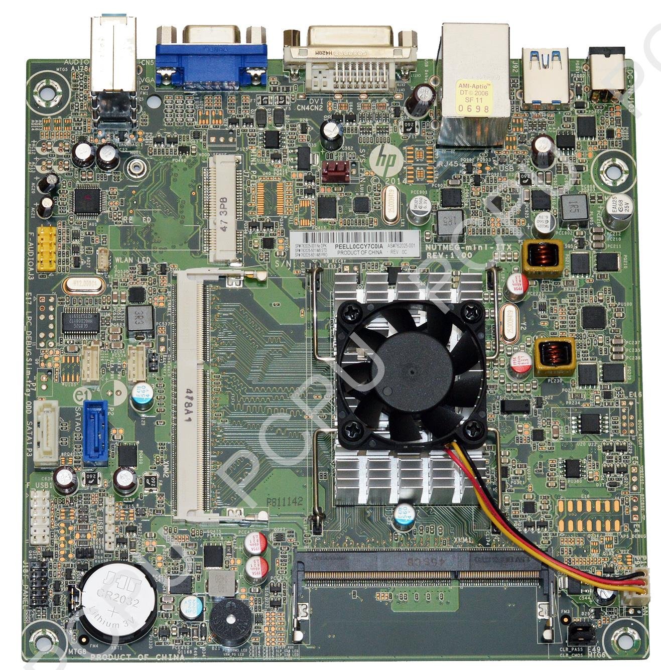 HP 110 250 Nutmeg-C Desktop Motherboard with Intel Celeron J1800 2.41GHz CPU (Model: 762025-001) - Perfect for Office Workstations, Home PCs, and DIY Computer Upgrades
