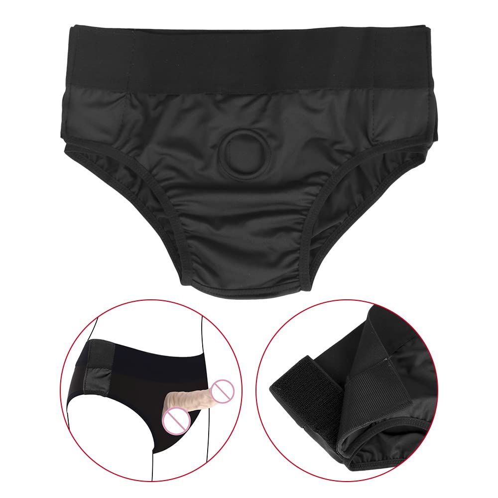 Fyuasto Adjustable Ultra Elastic Strap-On Dildo Panties - Wearable Underwear with O-Rings for Lesbian Couples | Perfect for Role Play, BDSM & LGBTQ+ Intimate Moments