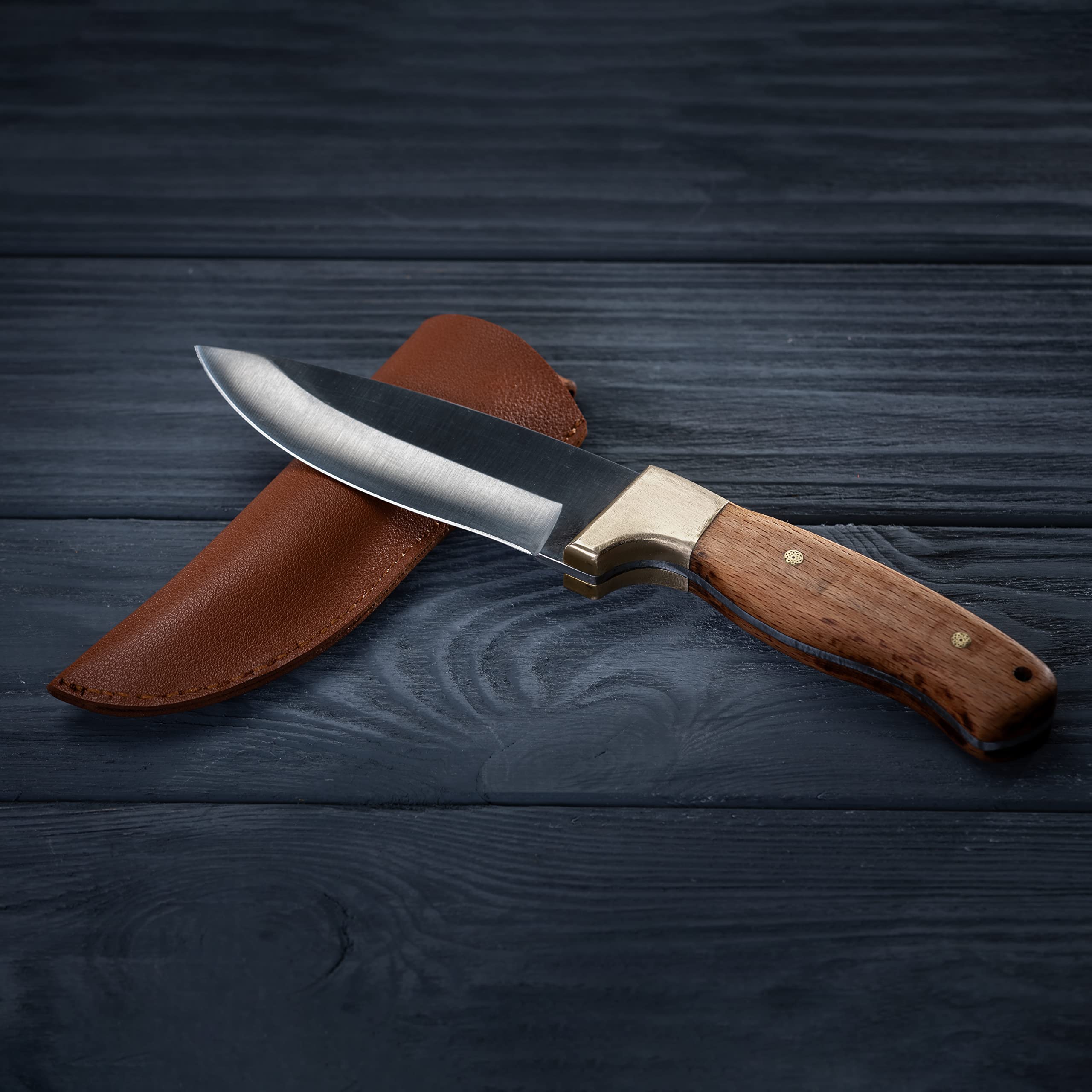 Professional Knife Making Kit for Beginners - Complete DIY Gift Set with Stainless Steel Blade, Tools & Accessories | Perfect for Men, Husband, Boyfriend, Dad | Great for Handcraft Hobbies, Woodworking & Outdoor Survival Skills