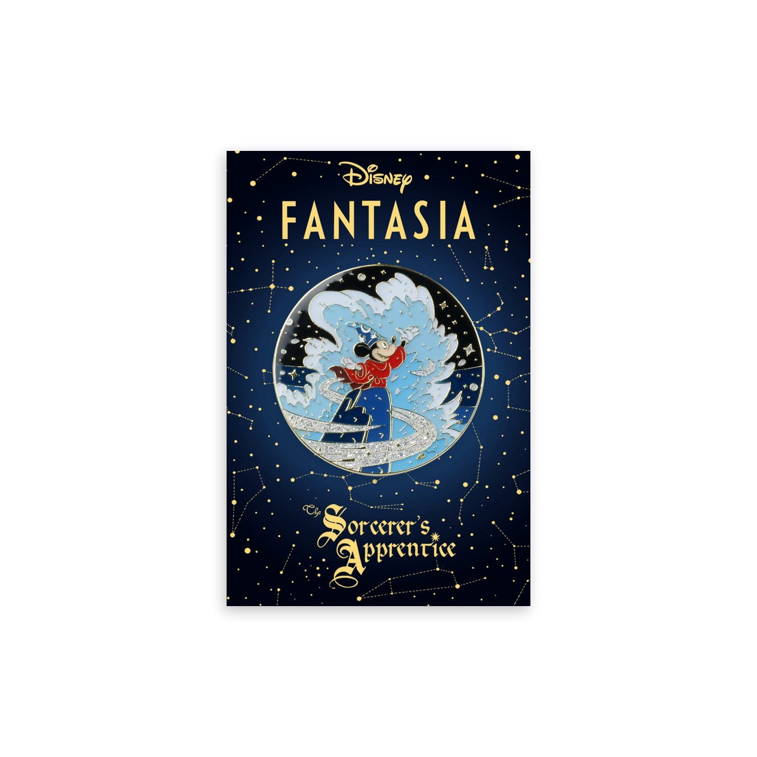 Fantasia Sorcerer Mickey Enamel Pin - Disney Collectible Badge for Hats, Bags & Jackets - Perfect for Disney Fans & Pin Collectors