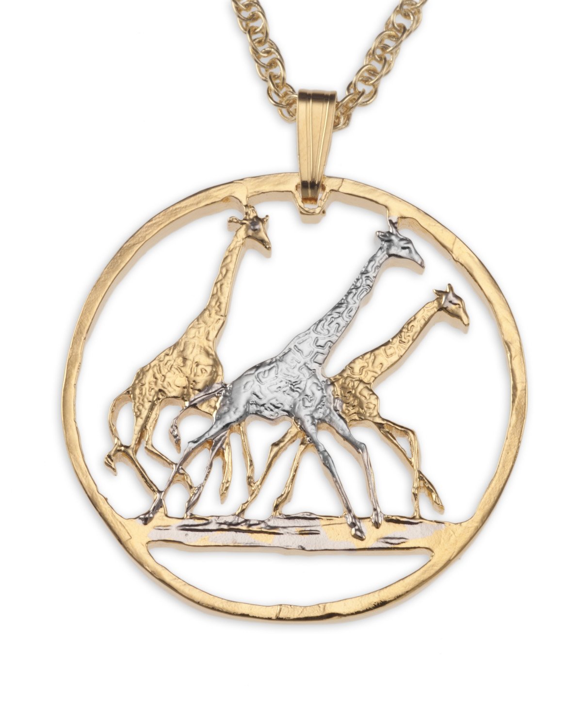 Exquisite Giraffe Coin Pendant Necklace - Unique Animal Jewelry Gift for Women | Perfect for Birthday, Anniversary & Everyday Wear